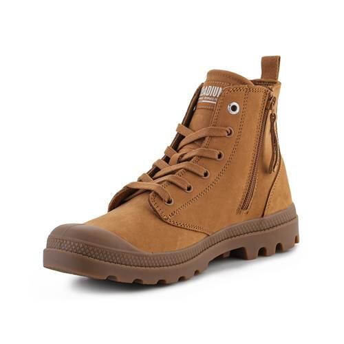 Sapatilhas para homens / masculino Palladium Pampa Hi Zip Apple Cinnamon