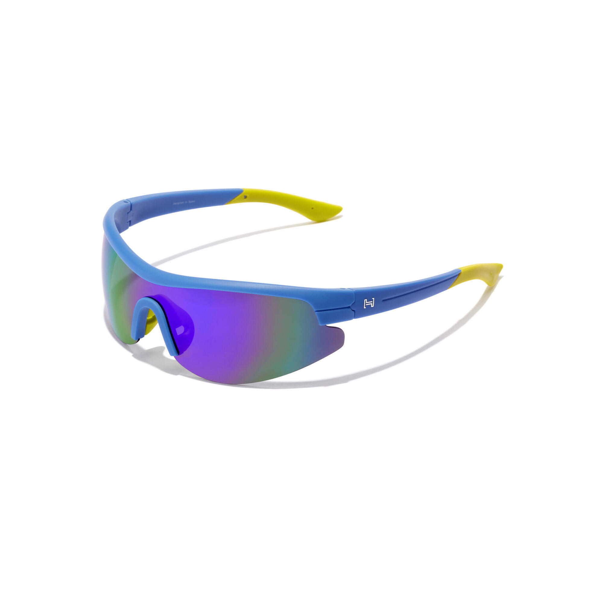Hawkers - Hawkers - Lunettes Soleil Homme Et Femme Active Polarized Peri Galaxy - Lunettes De Soleil - Bleu|jaune - Taille Unique - Decathlon