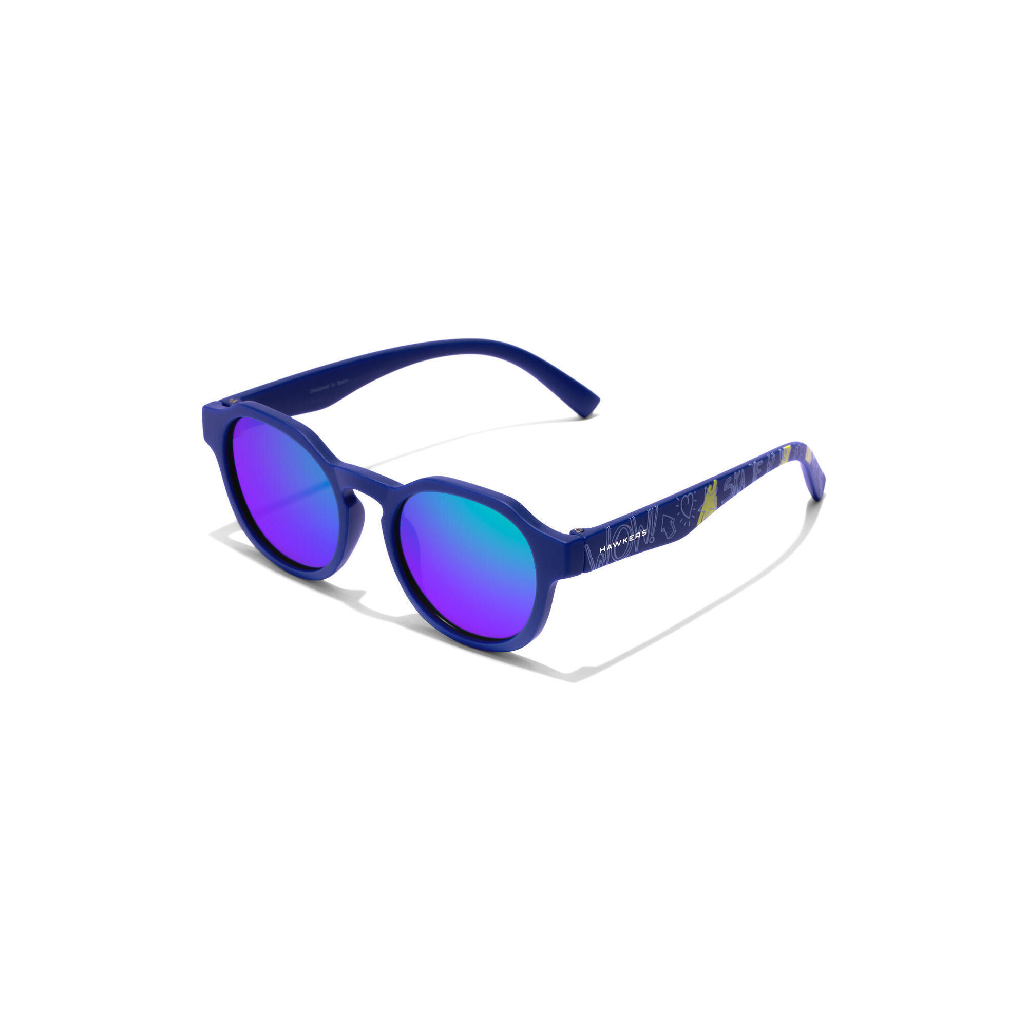 Hawkers - Hawkers - Lunettes De Soleil Pour Homme Et Femme Polarisés Marine - Warwick Kids - Lunettes De Soleil - Bleu|violet - Taille Unique - Decathlon