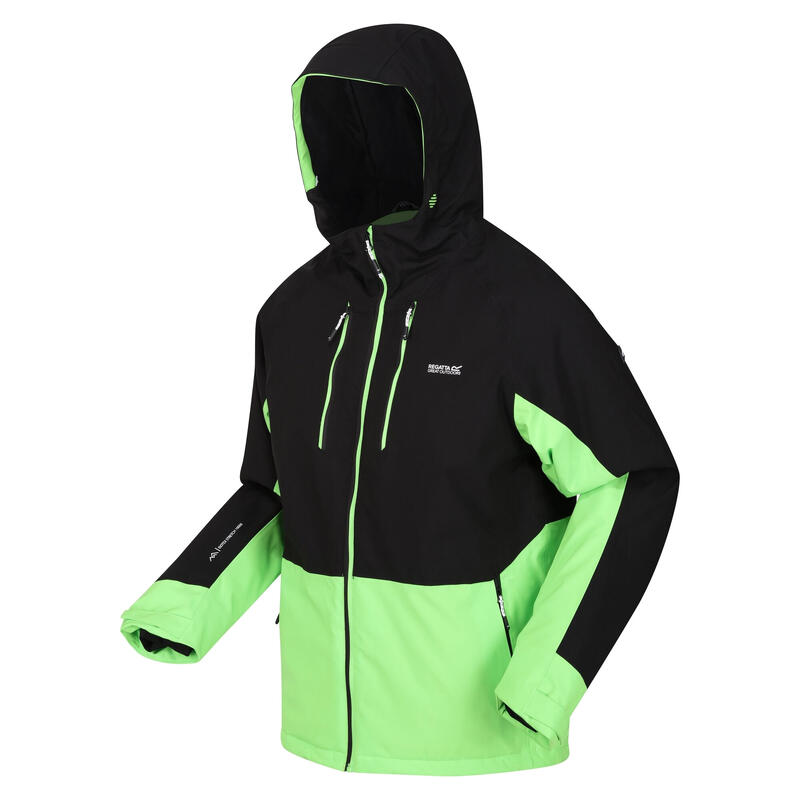 Chaqueta Acolchada Highton III de Elástico para Hombre Negro, Verde Jasmín