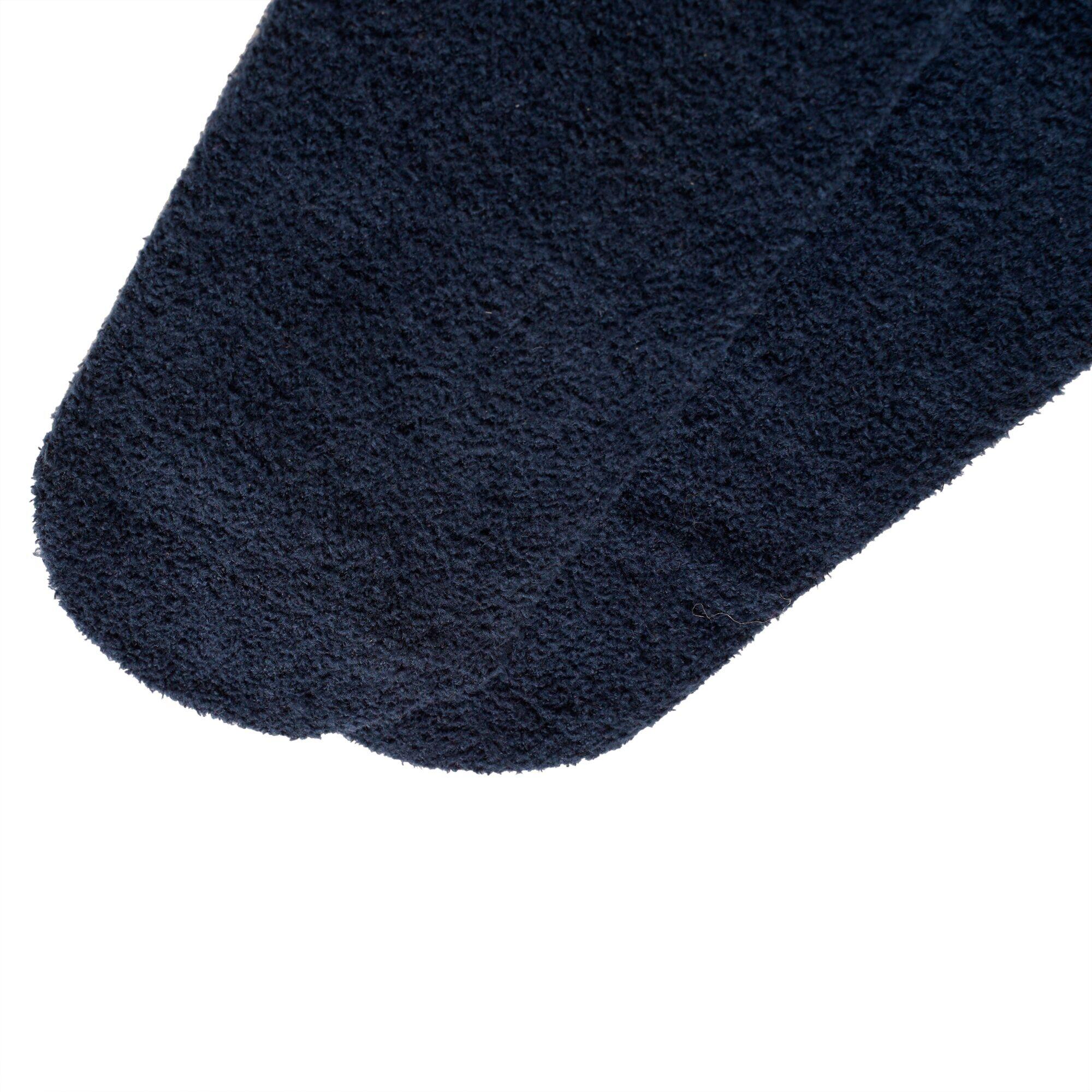 Unisex Adult Festivity Fair Isle Fluffy Christmas Socks (Moonlight Denim/Navy) 3/4