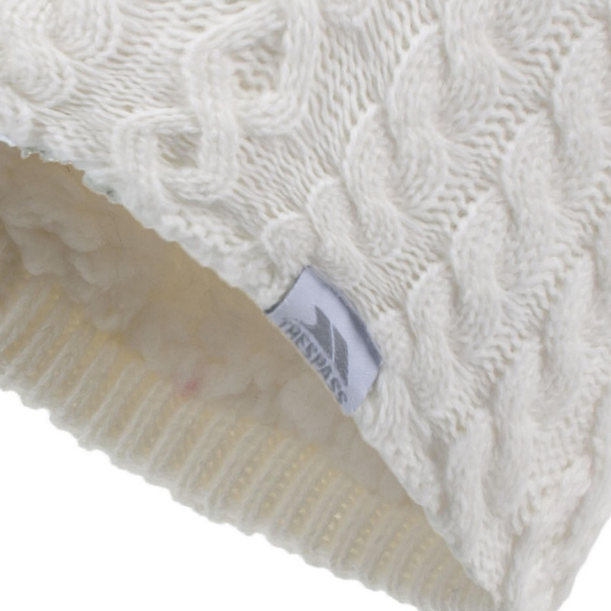 Kendra Beanie Strickmütze Damen Weiß 2/4
