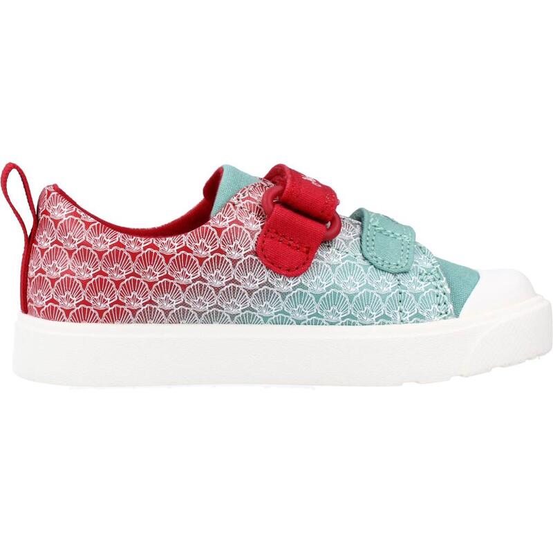 Zapatillas niña Clarks City Shell T Rojo