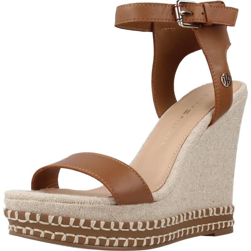 Sandalias Mujer Tommy Hilfiger Elevated Signature Wedge Marron