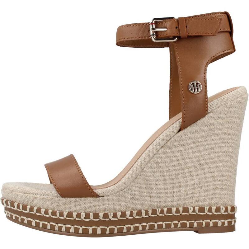 Sandalias Mujer Tommy Hilfiger Elevated Signature Wedge Marron