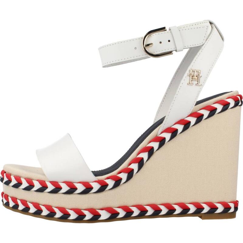 Sandalias Mujer Tommy Hilfiger New Wedge Blanco