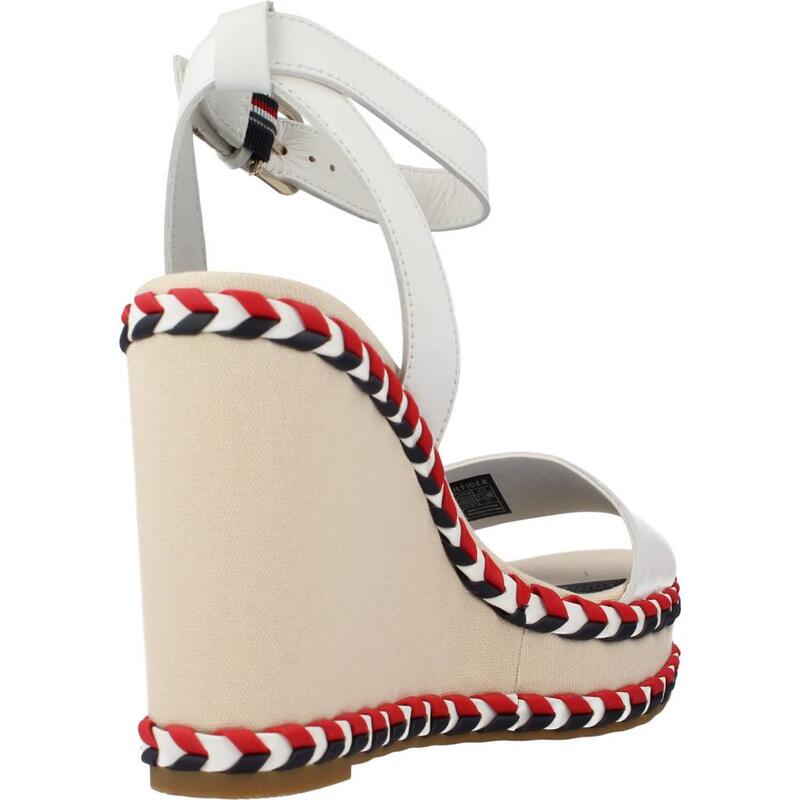 Sandalias Mujer Tommy Hilfiger New Wedge Blanco