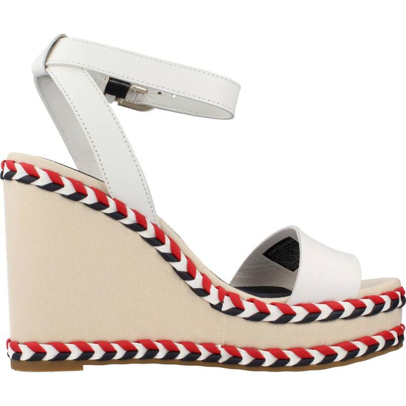 Sandalias Mujer Tommy Hilfiger New Wedge Blanco