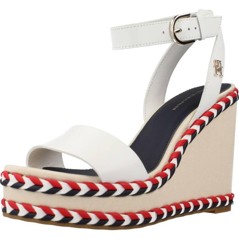 Sandalias Mujer Tommy Hilfiger New Wedge Blanco