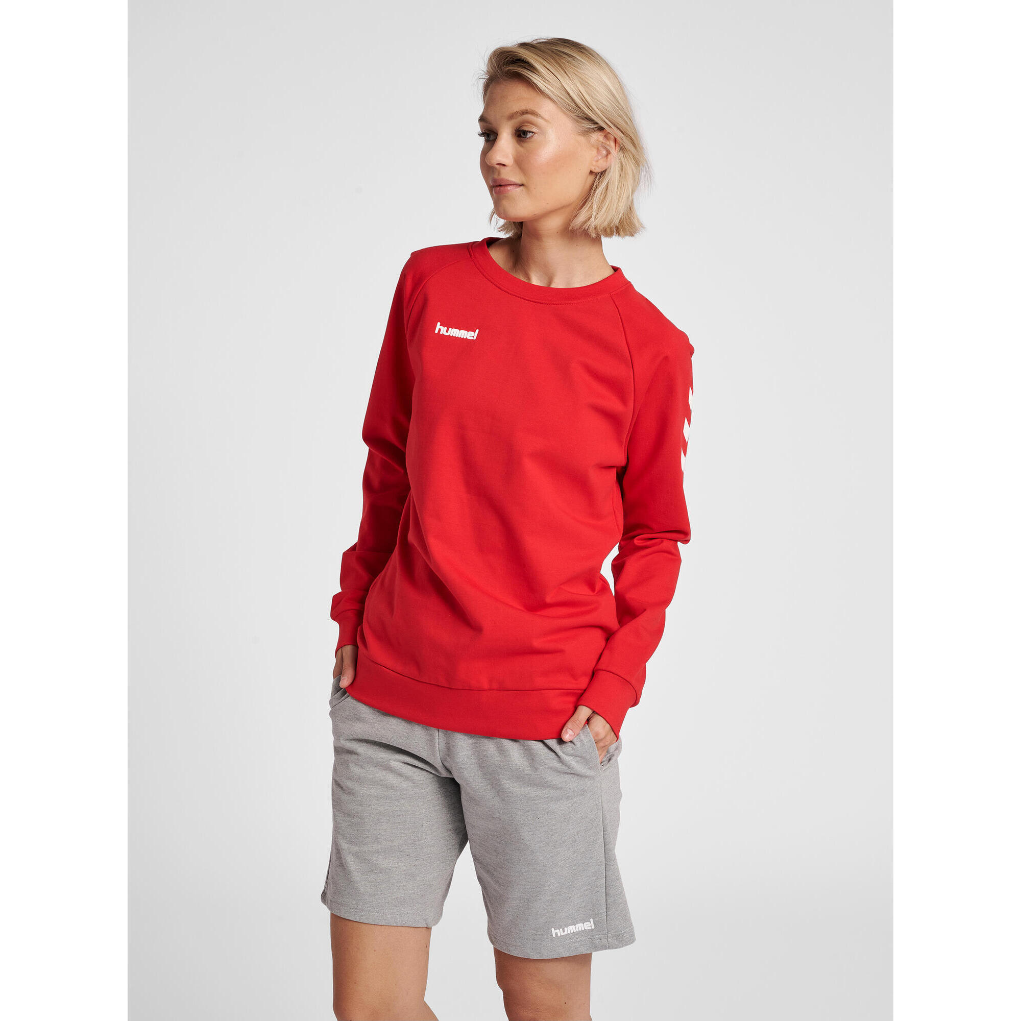 Hummel - Enfiler Sweat-shirt Hmlgo Femme Hummel - Sweat-shirt - Rose|rouge - 36 Xs - Decathlon