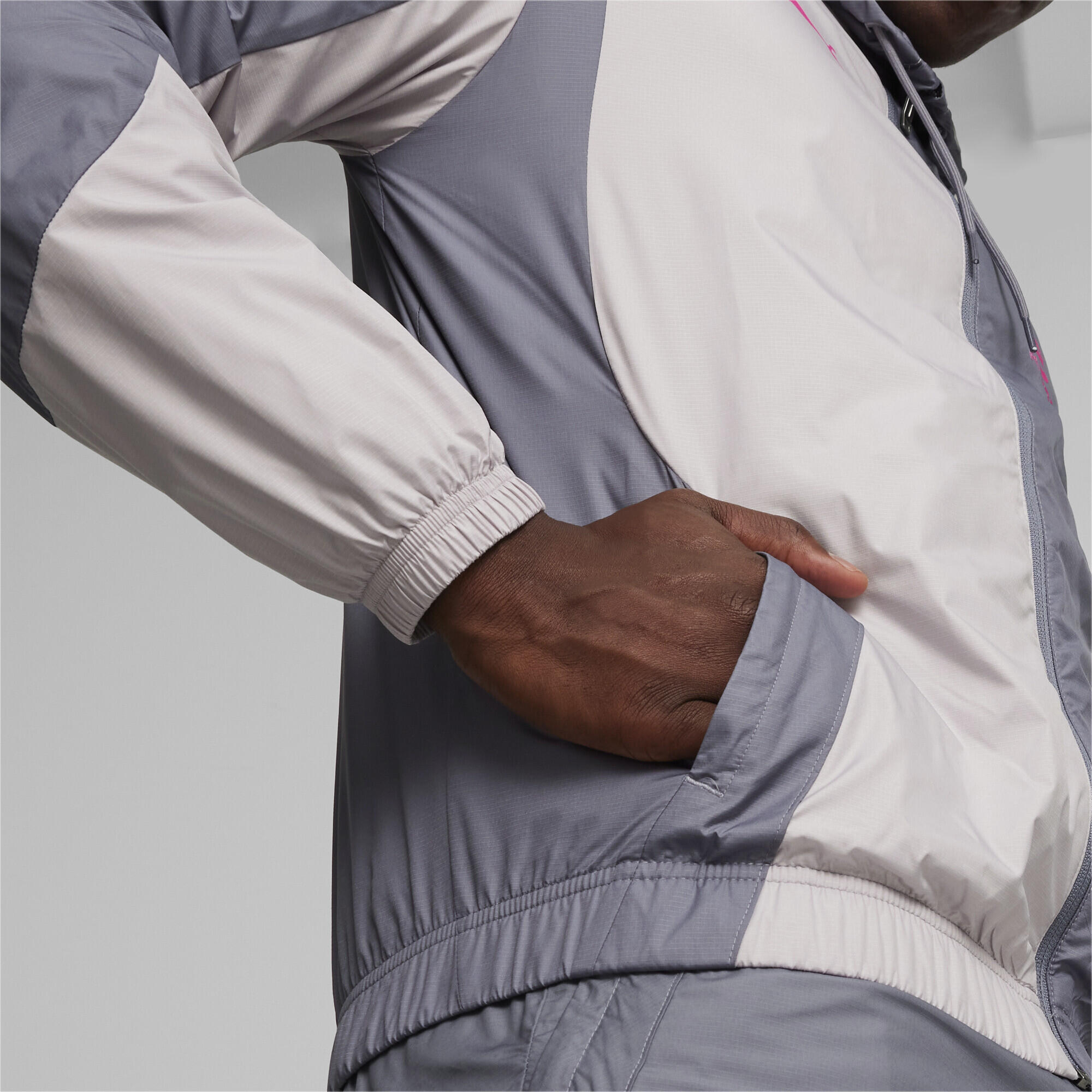 Veste tissée d'avant-match 23/24 AC Milan PUMA Gray Tile Marble 4/6