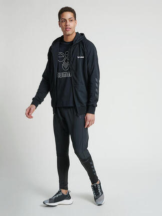 HOODIE MIT REISSVERSCHLUSS HMLISAM ZIP HOODIE MALE COLOR HUMMEL