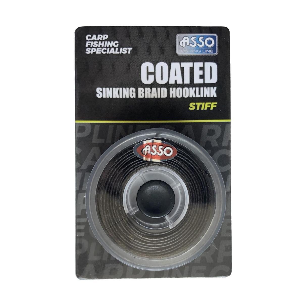 Asso Coated Sinking Braid Hooklink Stiff - 10 mt 3/3