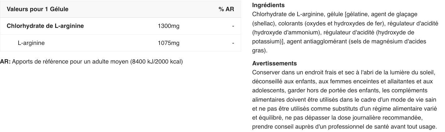 L-Arginine - Mega Arginine 2/5