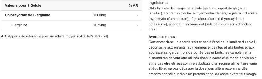 Mega Arginina - 120 Cápsulas Scitec Nutrition 2/5