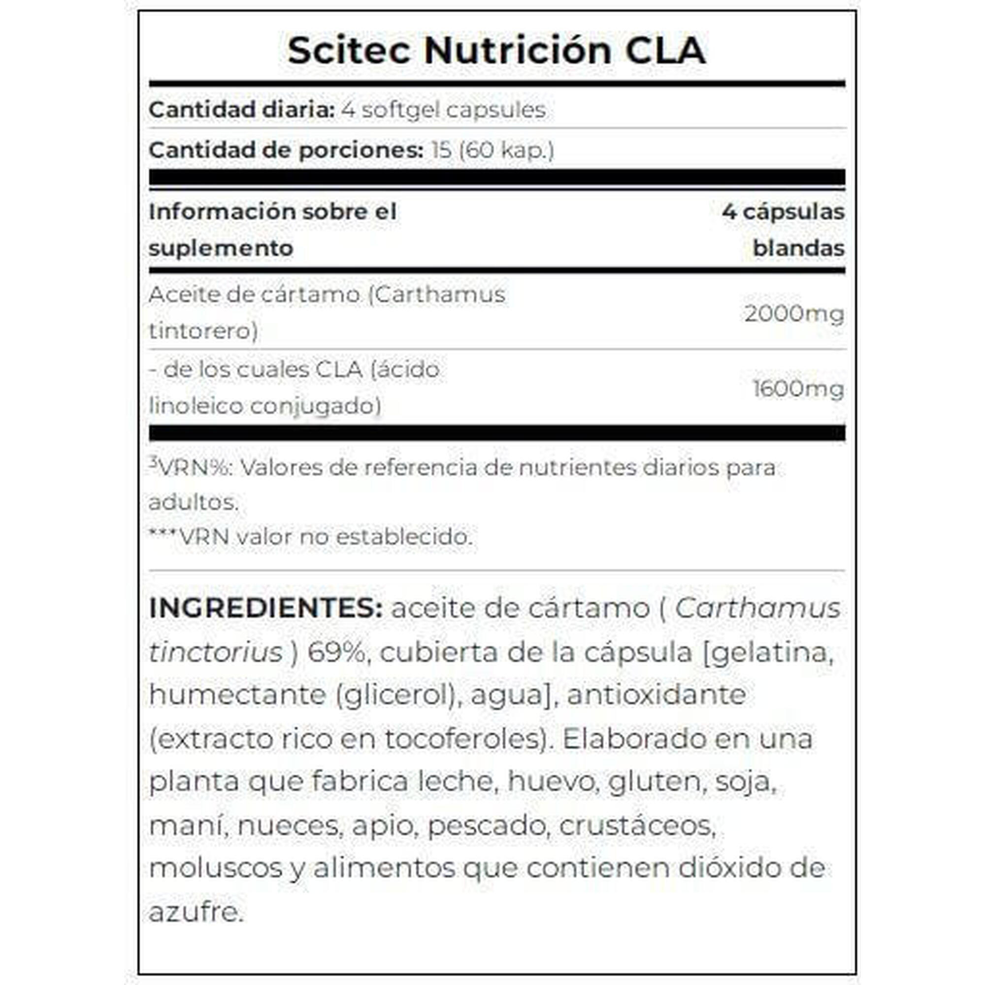 CLA - 60 Softgels de Scitec Nutrition