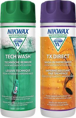 Nikwax twin 300ml voordeel set: tx direct & tech wash