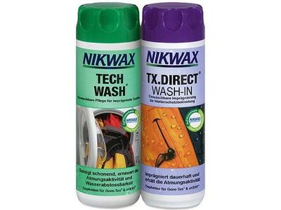 Nikwax twin 300ml voordeel set: tx direct & tech wash