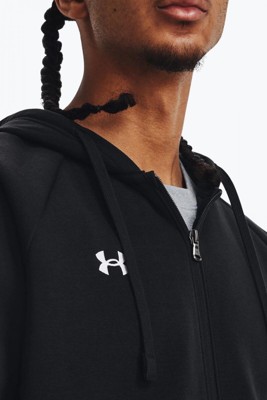 Felpa con cappuccio Under armour Rival Fleece Fz per uomini 3/7