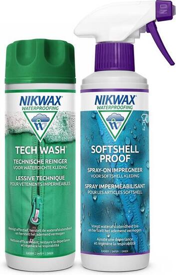 Waschmittel Tech Wash 300ml & Imprägniermittel Softshell Proof Spray-On 300ml