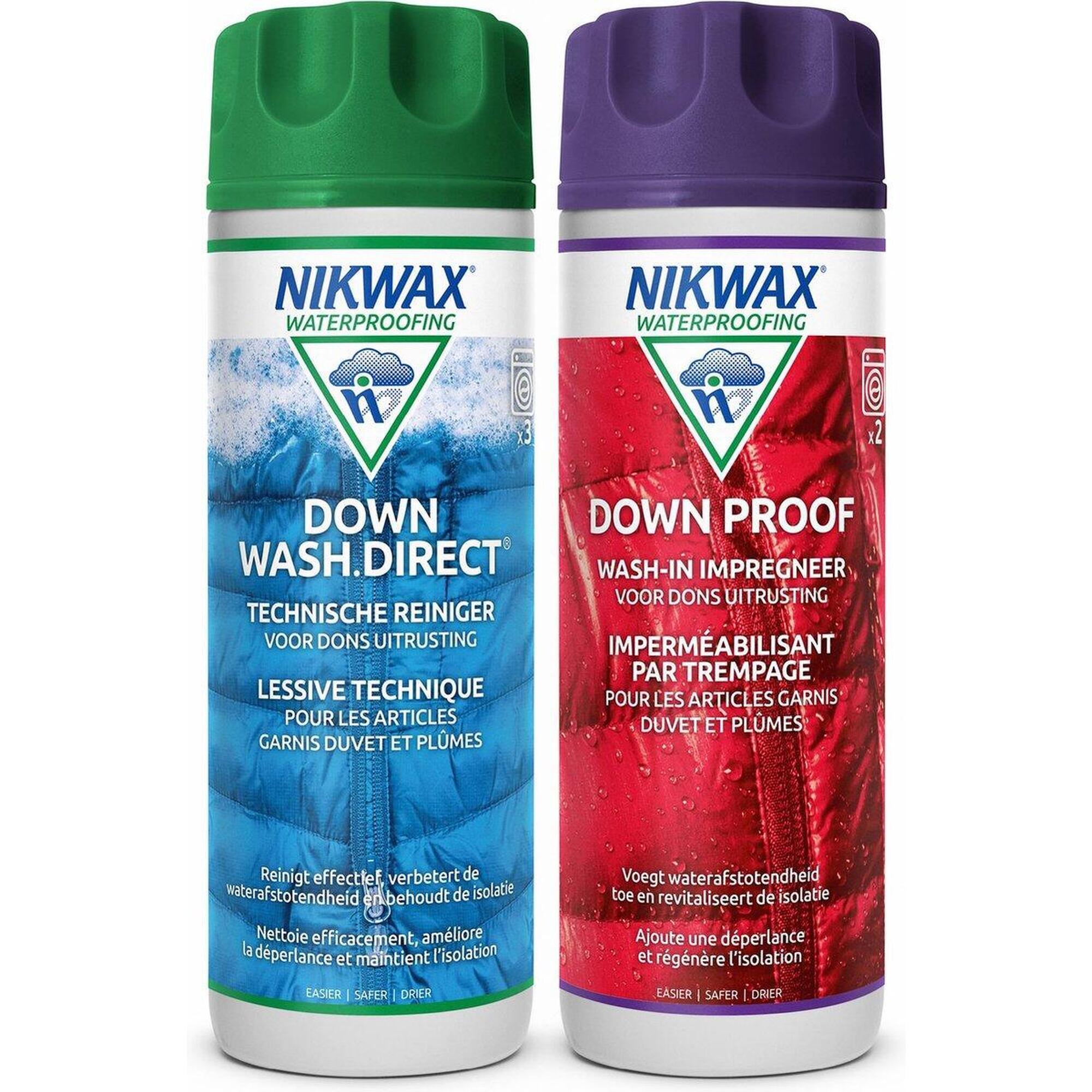 Dons wasmiddel Down Wash Direct 300ml & impregneermiddel Down Proof 300ml