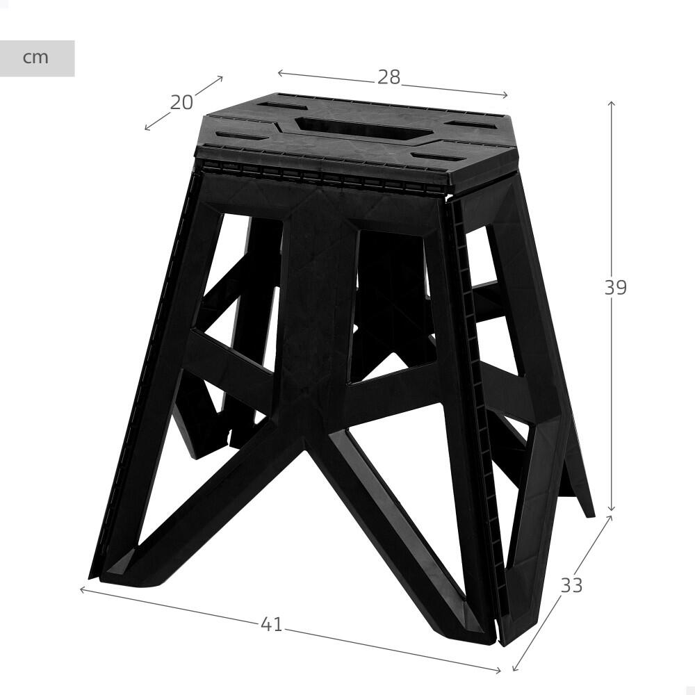Tabouret de camping pliant extra-résistant 150 kg poignée de transport Aktive 4/7