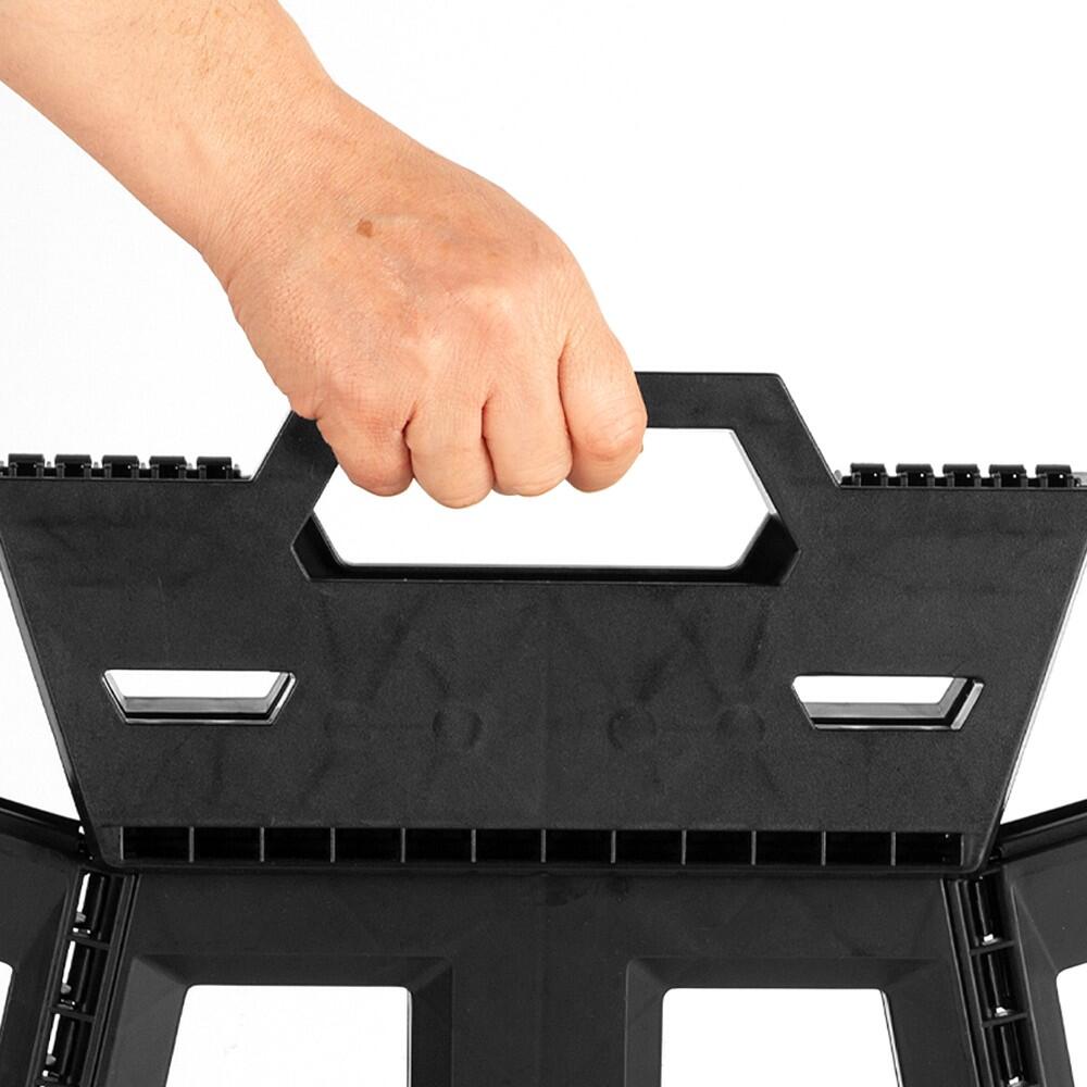 Tabouret de camping pliant extra-résistant 150 kg poignée de transport Aktive 6/7