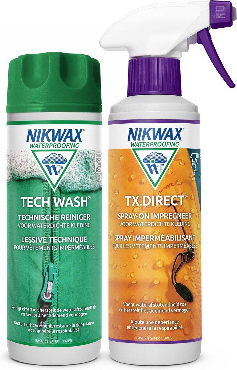 NIKWAX Waschmittel Tech Wash 300ml & Imprägniermittel TX.Direct 300ml Spray-On