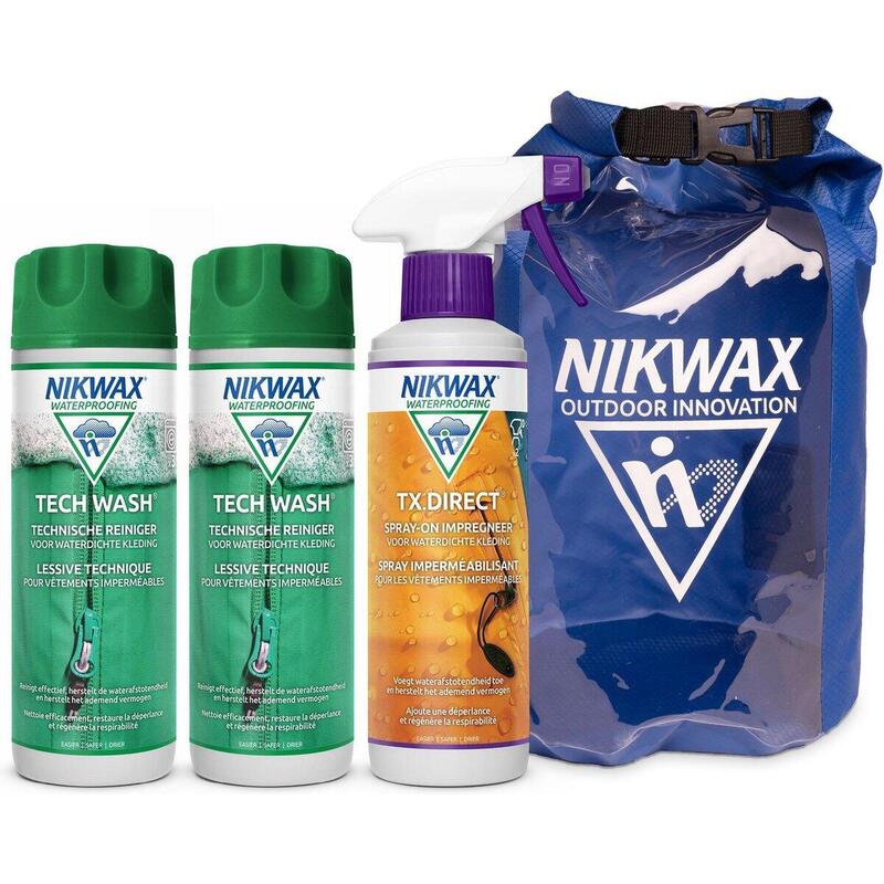 Impregneermiddel Voordeelset - 2x Tech Wash & TX Direct Spray-On + Dry Bag