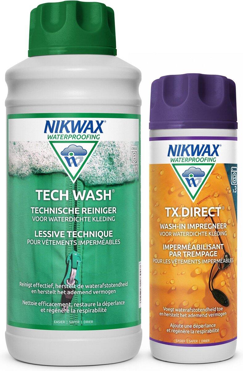 NIKWAX Wasmiddel Tech Wash 1L & Impregneermiddel TX.Direct 300ml