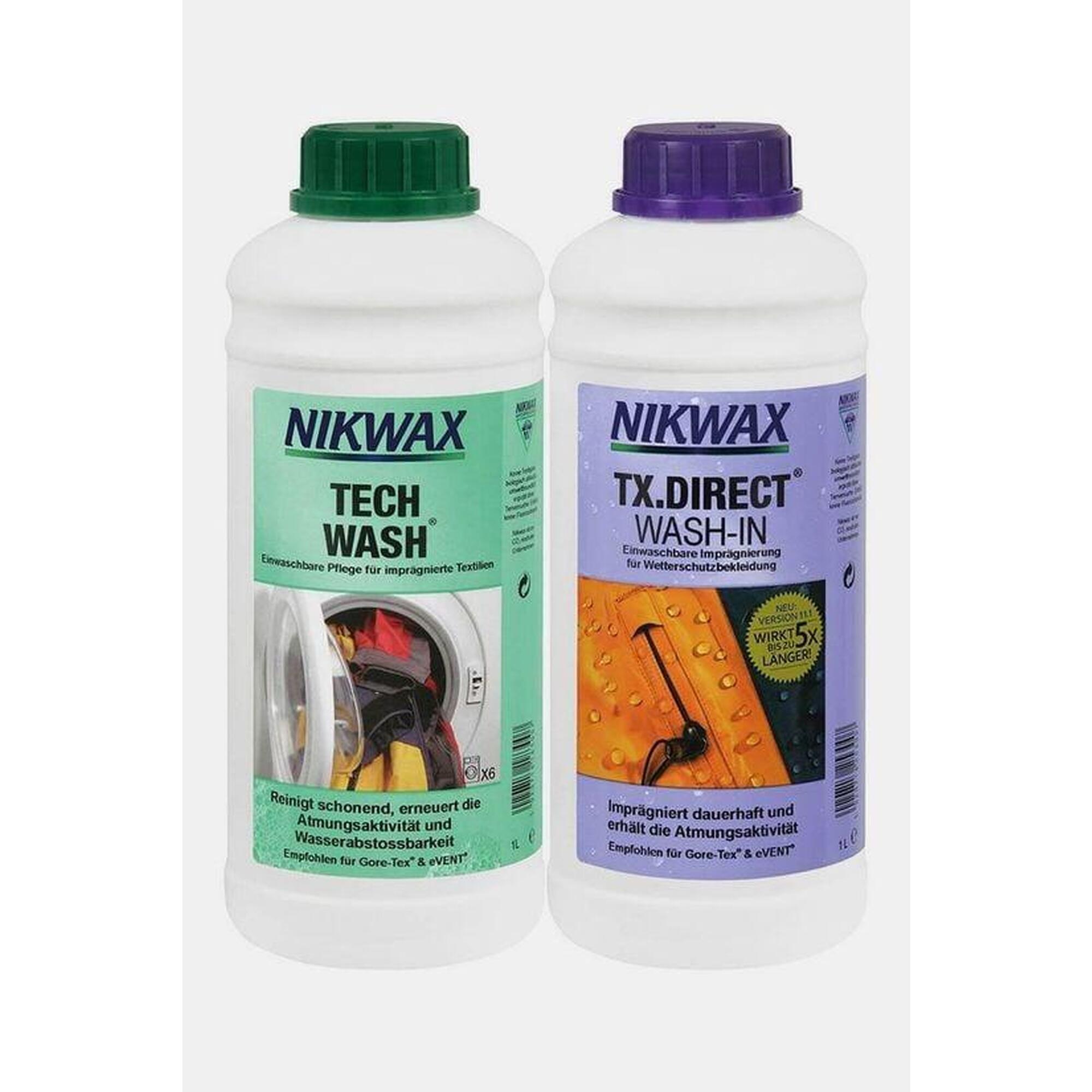 Zestaw do pielęgnacji odzieży outdoor Nikwax Tech Wash i TX Direct 2 x 1 L