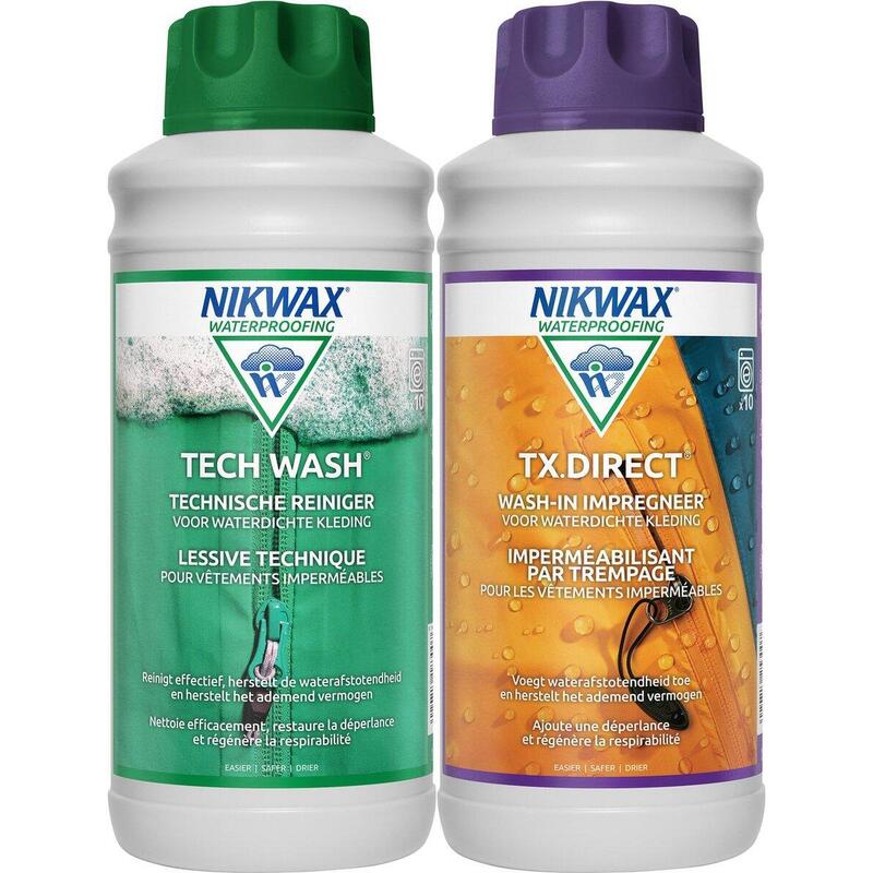 NikWax Twin 1 litre advantage set : TX Direct & Tech Wash - 2x 1 Litre Variant