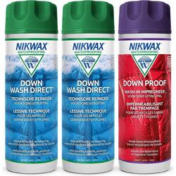 Ensemble de traitement imperméabilisant - Nikwax 2x Down Wash & 1x Down Proof