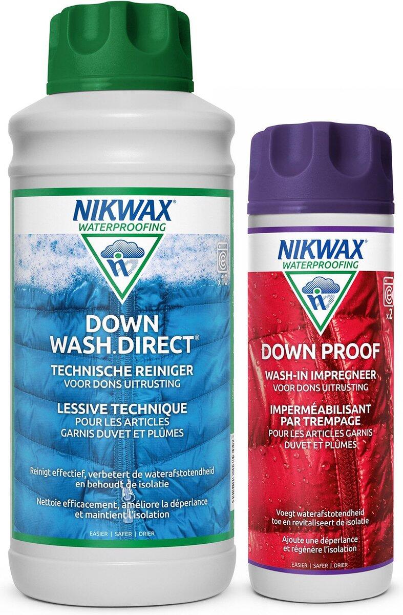 NIKWAX Dons wasmiddel Down Wash Direct 1L & impregneermiddel Down Proof 300ml