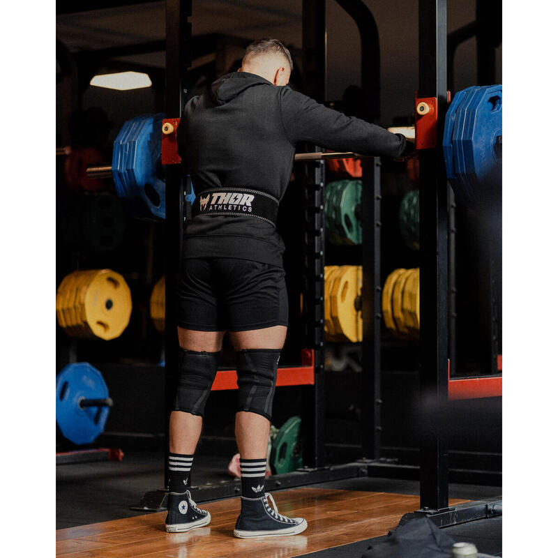 Centură de Ridicare - Centură Powerlift - Închidere cu Clips Rapidă - Negru