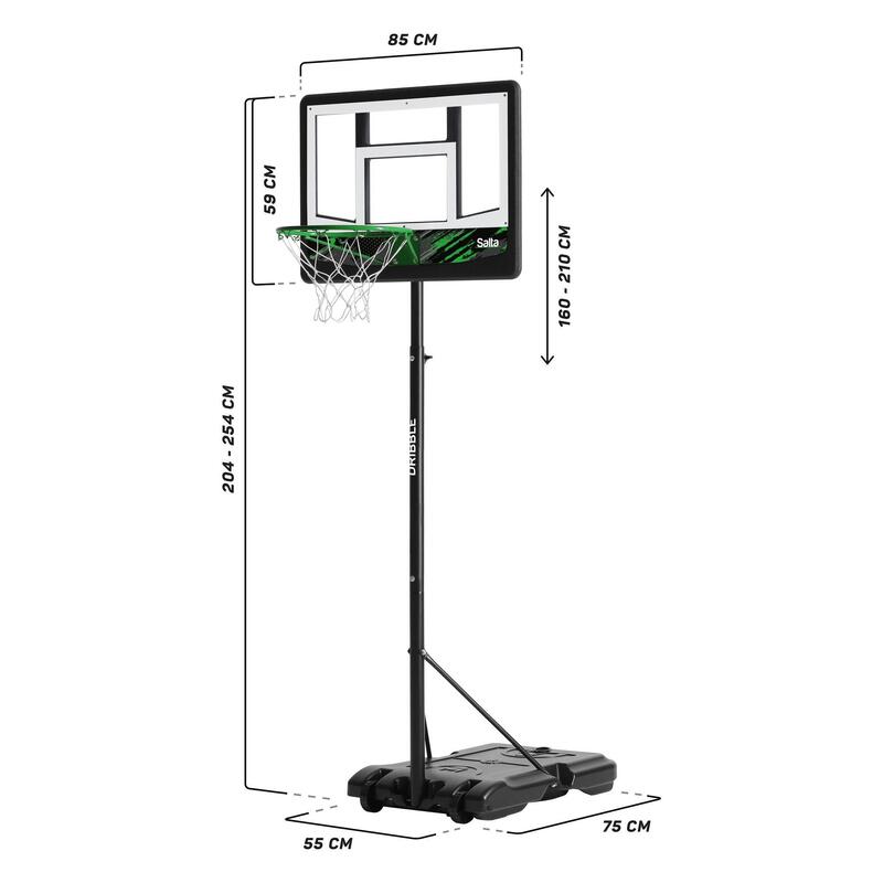 Cos de Baschet Salta DRIBBLE Ajustabil -160-210 cm