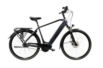 Rower elektryczny Corwin 28427 – 28 cali, 530 mm, błyszczący szary