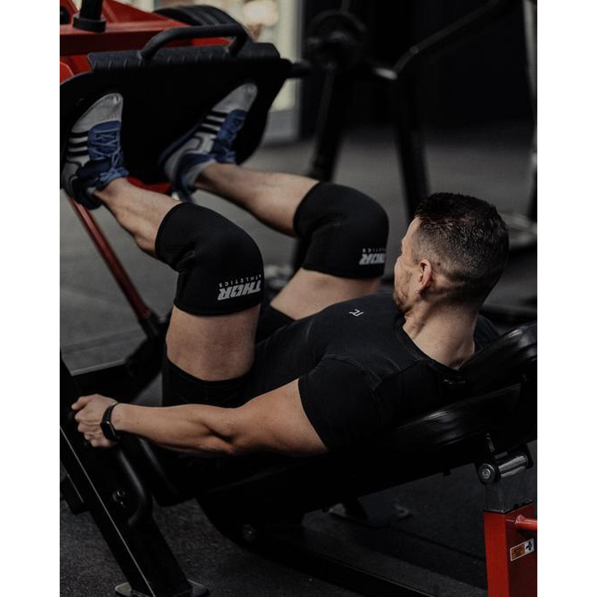 Genunchiere - Suport pentru genunchi - Powerlifting - 7mm - Negru
