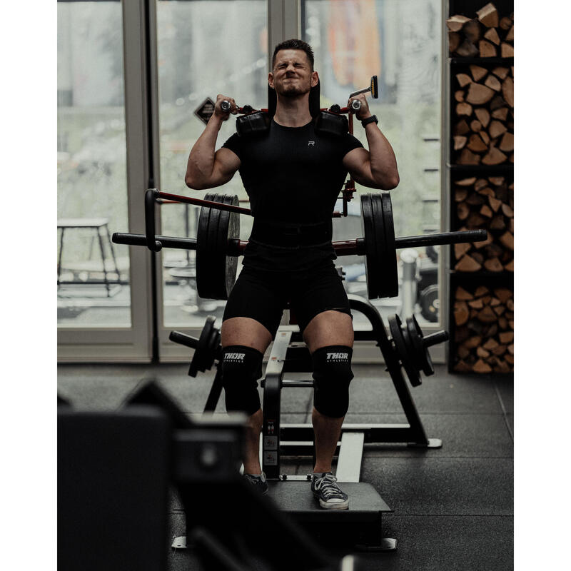 Genunchiere - Suport pentru genunchi - Powerlifting - 7mm - Negru