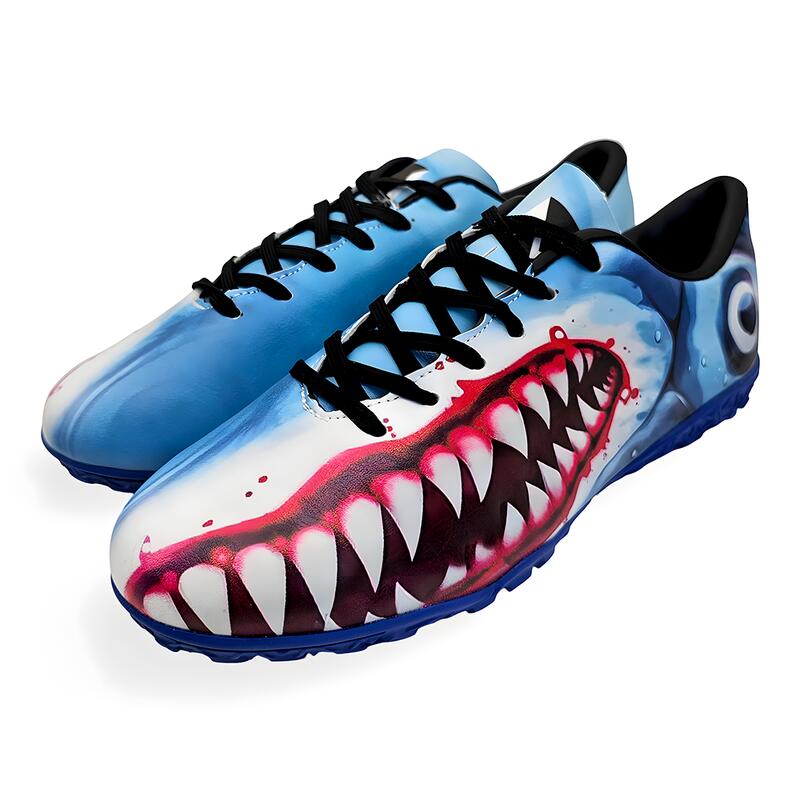 Ghete de fotbal MBrands 7.1 Shark pentru teren sintetic , albastru 37