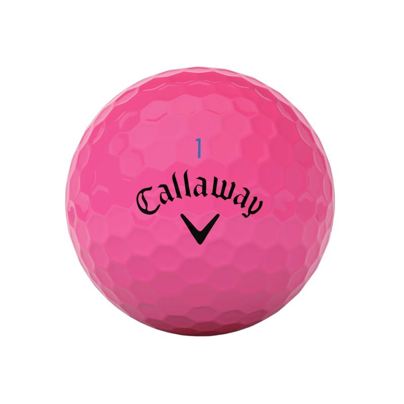 Scatola di 12 palline da golf Callaway Reva Rosa Nuovo