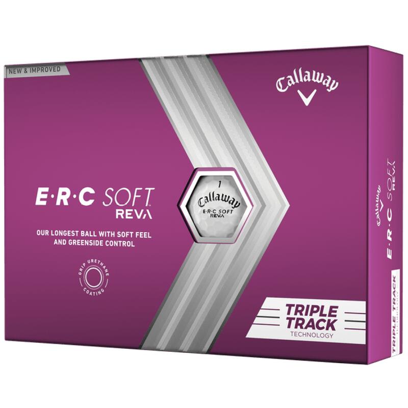 Packung mit 12 Golfbällen Callaway ERC Soft Reva New
