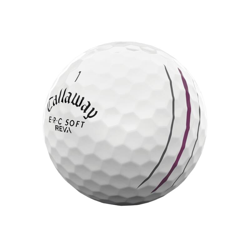 Packung mit 12 Golfbällen Callaway ERC Soft Reva New