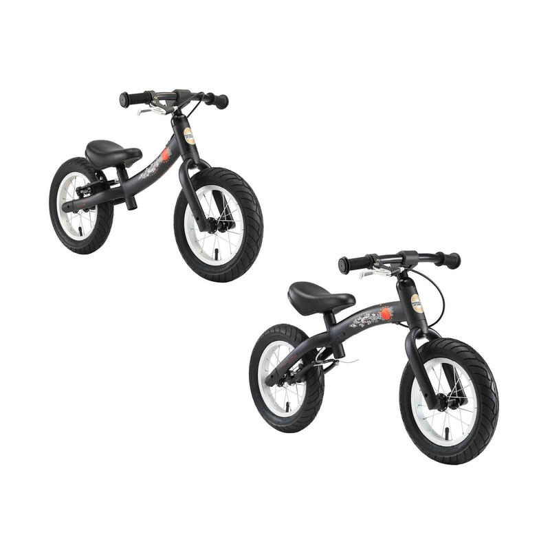 Bikestar meegroei loopfiets Sport 12 inch, zwart