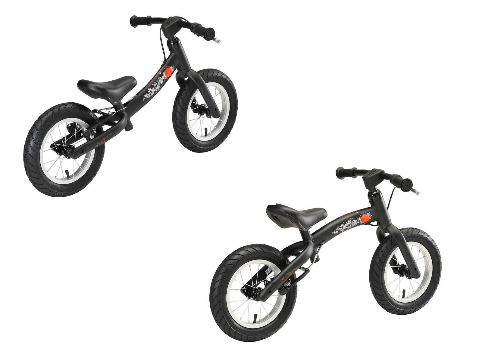 Bikestar meegroei loopfiets Sport 12 inch, zwart 3/5