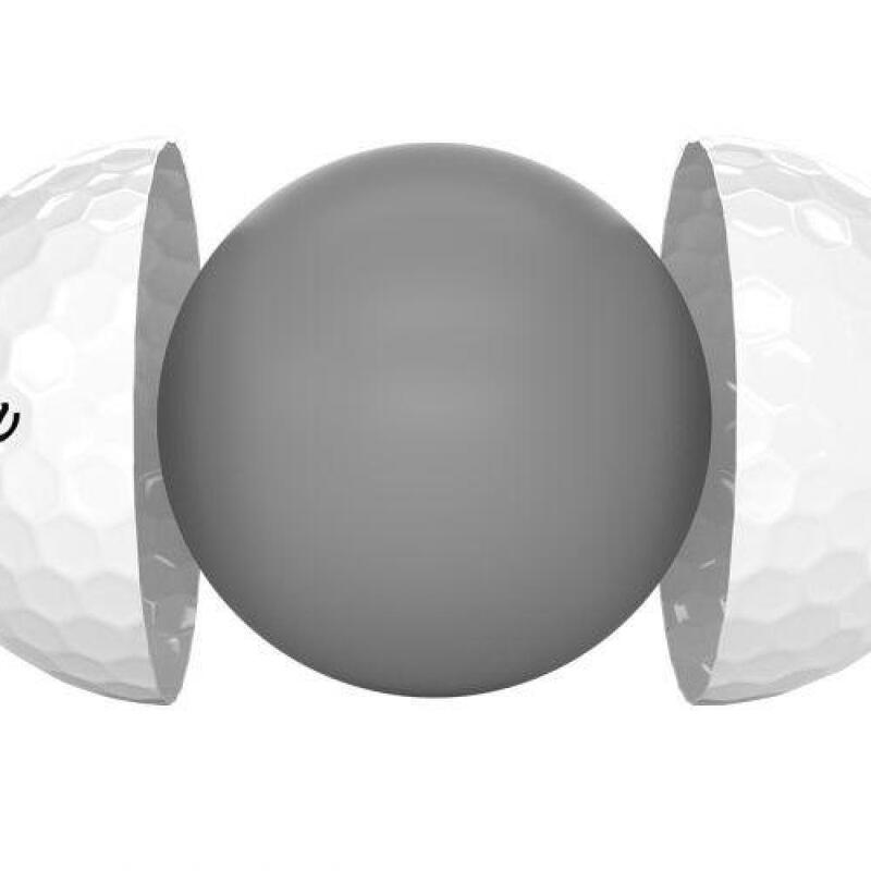 Packung mit 12 Golfbällen Callaway Supersoft Weiß New