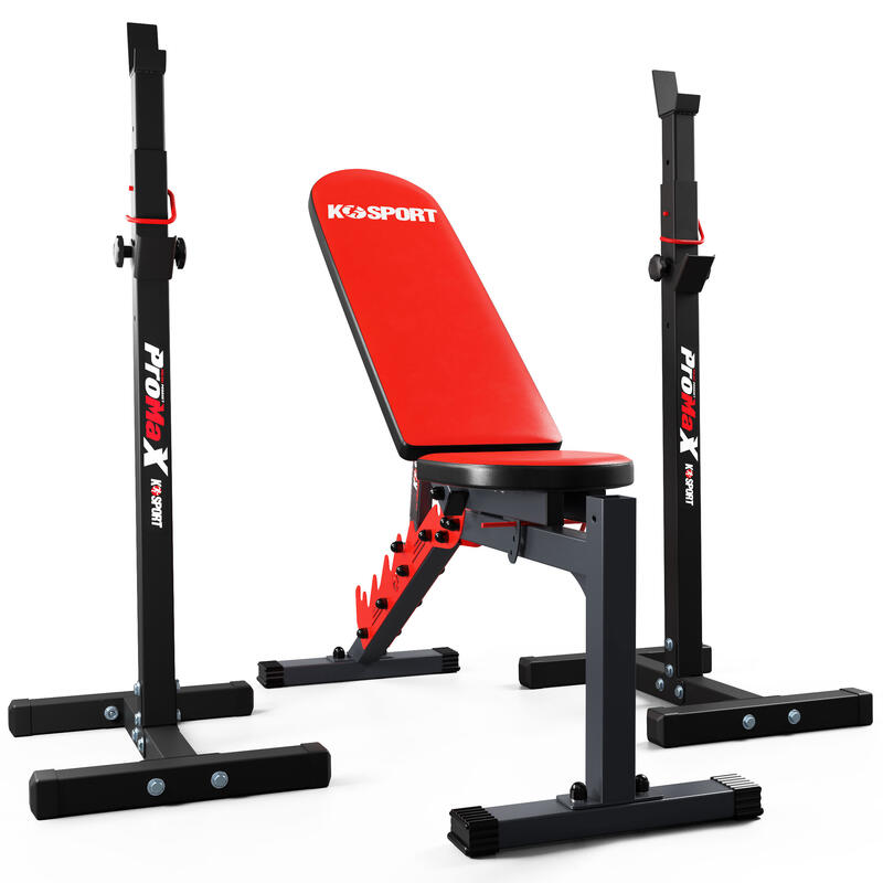 Rack per bilanciere con panca regolabile | Squat Rack