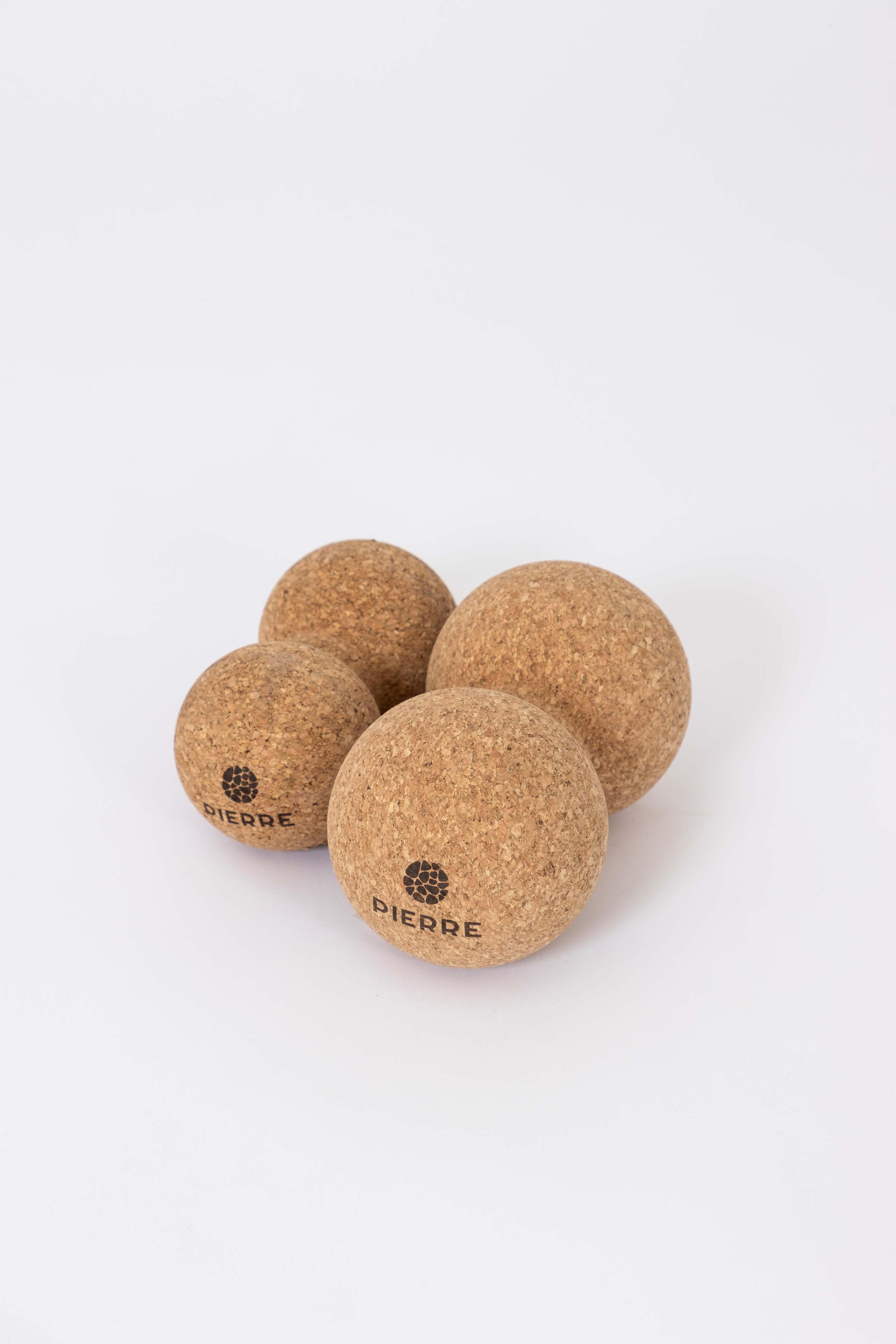 Peanut Ball - Palla per massaggi Duo - Sughero naturale - Diametro 8 cm 3/3