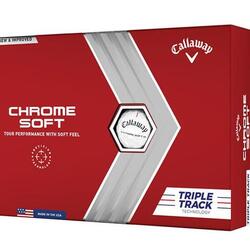 Callaway Chrome Soft Triple Track Golfballen 12 Pack Wit Nieuw