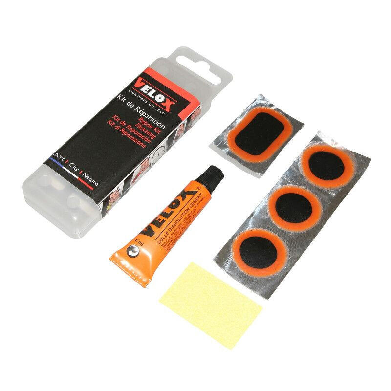MTB binnenband reparatie kit - doos van 8 patches 25mm + 2 patches 35x25mm + 1 p 1/1